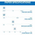 International Paper Company Hammermill Colors Recycled Copy Paper - Canary, 8 1/2" x 11", 500 / Ream, HAM104307