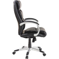Lorell Executive High-back Chair with Flexing Arms, Silver, LLR60620