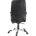 Lorell Executive High-back Chair with Flexing Arms, Silver, LLR60620