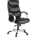 Lorell Executive High-back Chair with Flexing Arms, Silver, LLR60620