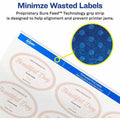 Avery Easy Peel Oval Labels, White, 80 / Pack, AVE22820