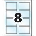 Avery Glossy Clear Rectangle Labels2" x 3", Crystal Clear, 80 / Pack, AVE22822