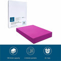 Business Source Letter Pocket Folder, Purple, 8 1/2" Width x 11" Length, 1 Box, BSN44429