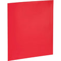 Business Source Letter Pocket Folder, Red, 8 1/2" Width x 11" Length, 1 Box, BSN44426
