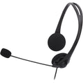 Compucessory Lightweight Stereo Headphones with Mic, Black, CCS15154