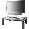 Kantek Extra-Wide Single-Level Height-Adjustable Monitor Stand, Black, KTKMS500