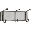 Safco Onyx Mesh 3-Hook Garment Wall Rack, Black, SAF6402BL