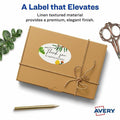 Avery Easy Peel Labels -Sure Feed - Print-to-the-Edge, Matte White, 80 / Pack, AVE22829