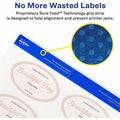 Avery Easy Peel Labels -Sure Feed - Print-to-the-Edge, Matte White, 80 / Pack, AVE22829