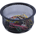 Lorell Mesh Wire Pencil Cup Holder, Black, LLR84150