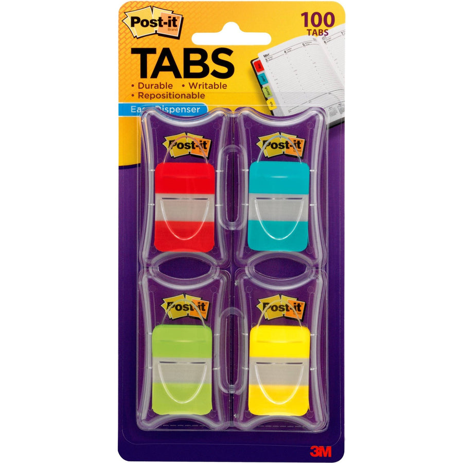 Post-it® Tabs, Yellow, Durable, 100 / Pack, MMM686-RALY