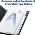 Avery Customizable Print-On Dividers, White, 1 Box, AVE11517