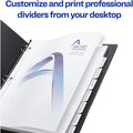 Avery Customizable Print-On Dividers, White, 1 Box, AVE11554