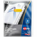 Avery Customizable Print-On(TM) Dividers, 8-Tab Set (11528), White, 1 / Set, AVE11528