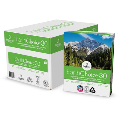 Domtar EarthChoice 30 Office Paper 8-1/2" x 11" 500 Sheets/pkg, White, 500 / Pack, DMR1842