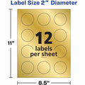 Avery Promotional Label, Matte, 96 / Pack, AVE22831