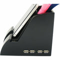 Victor Smart Charge USB Hub Pencil Cup, Black, VCTPH600