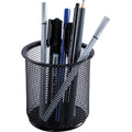 Lorell Mesh Wire Pencil Cup Holder, Black, LLR84149