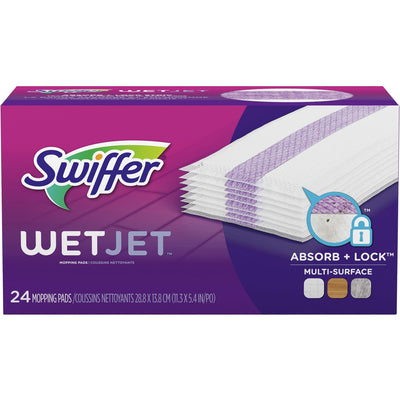 Procter & Gamble Swiffer WetJet Mopping Pad Refill, Green, 24 / Box, PGC08443