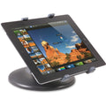 Kantek Adjustable Tablet Stand with Swivel Base, Black, KTKTS710