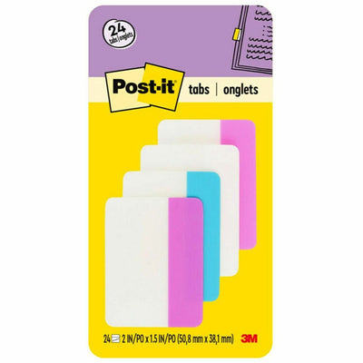 3M Post-it Filing Tabs, Pink, 24 / Pack, MMM686PWAV