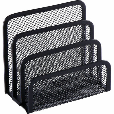 Lorell Mesh Vertical Desktop File Sorter, Black, LLR84153