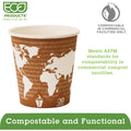 Eco-Products 10 oz World Art Hot Beverage Cups, Multi, 20 / Carton, ECOEPBHC10WA