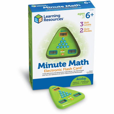 Learning Resources Minute Math Electronic Flash Card, 24EA/CT — view 1
