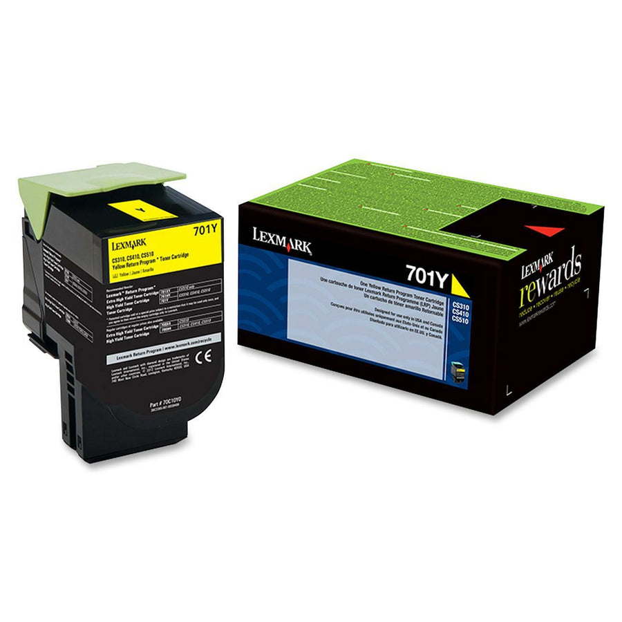 Lexmark 70C10C0/K0/M0/Y0 Toner Cartridges, Unison, LEX70C10Y0