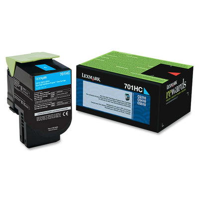 Xerox Lexmark Unison 701HC Original High Yield Laser Toner Cartridge - Cyan -, LEX70C1HC0