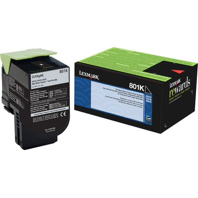 Xerox Lexmark Unison 801K Original Standard Yield Laser Toner Cartridge - Black -, LEX80C10K0