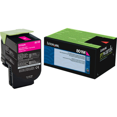 Xerox Lexmark Unison 801M Original Laser Toner Cartridge - Magenta -, LEX80C10M0