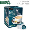 Keurig Dr Pepper . Caf&eacute; Escapes K-Cup, Pod Caf&eacute; Vanilla, Keurig Single-Serve K-Cup Pods, 24 Count, 24 / Box, GMT6812
