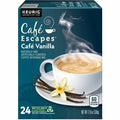 Keurig Dr Pepper . Caf&eacute; Escapes K-Cup, Pod Caf&eacute; Vanilla, Keurig Single-Serve K-Cup Pods, 24 Count, 24 / Box, GMT6812