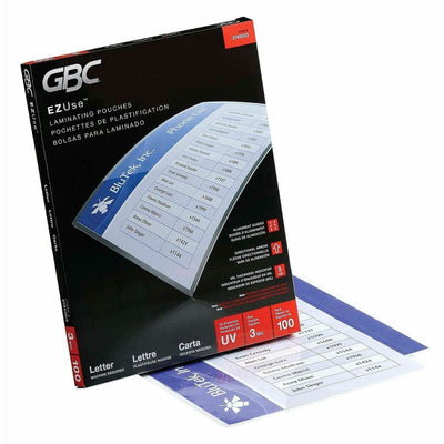 ACCO GBC Fusion EZUse Laminating Pouches, Clear, 100 / Box, GBC3745003