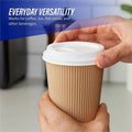 Genuine Joe Hot Cup Protective Lids, White, 20 / Carton, GJO11259CT
