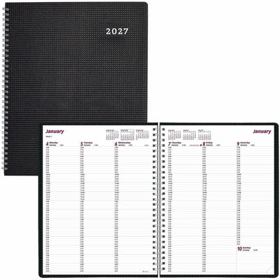 Dominion Blueline Brownline DuraFlex Weekly Planner, Black, 11", 40EA/CT 44CT/PL — view 1