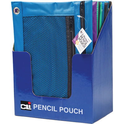 Charles Leonard Carrying Case (Pouch) Pencil, Ring Binder - Assorted, 24 / Display Box, LEO76350ST