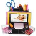 Officemate 23112 VersaPlus™ Desktop Organizer, 9 Compartment, Black/Clear, OIC23112