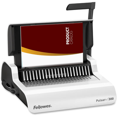 Fellowes Pulsar+ 300 Comb Binding Machine w/Starter Kit, Black, FEL5006801