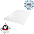 Floortex Phthalate-Free Vinyl Rectangular Chair Mat for Hard Floor - 45" x 53", Clear, FLRPF1213425EV