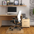 Floortex Phthalate-Free Vinyl Rectangular Chair Mat for Hard Floor - 48" x 60", Clear, FLRPF1215225EV