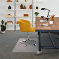 Floortex Phthalate-Free Vinyl Rectangular Chair Mat for Carpets up to 1/4" - 45" x 53", Clear, FLRPF1113425EV