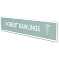 Deflecto Cubicle Nameplate Sign Holder, Clear, DEF587501