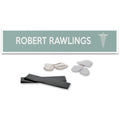 Deflecto Cubicle Nameplate Sign Holder, Clear, DEF587501