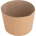 Genuine Joe Protective Corrugated Cup Sleeves, Brown, 50 / Pack, GJO19049