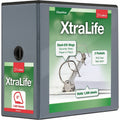 TOPS Cardinal Xtralife ClearVue Locking Slant-D Binder, Black, 8 1/2" Width x 11" Length, CRD26361