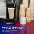 Genuine Joe 16 oz Rippled Hot Cups, Brown, 4 / Carton, GJO11257CT