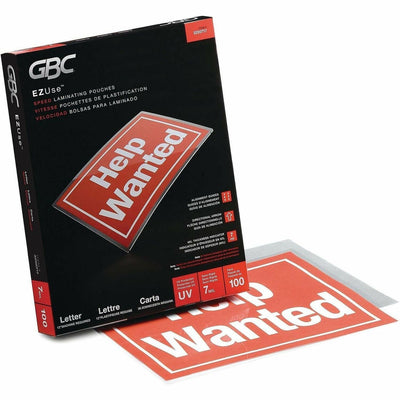ACCO GBC Fusion EZUse Laminating Pouches, Clear, 100 / Box, GBC3200717