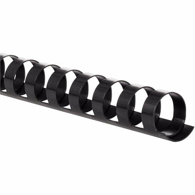 ACCO GBC CombBind Binding Spines, Black, 8 1/2" Width x 11" Length, 100 / Box, GBC4000104